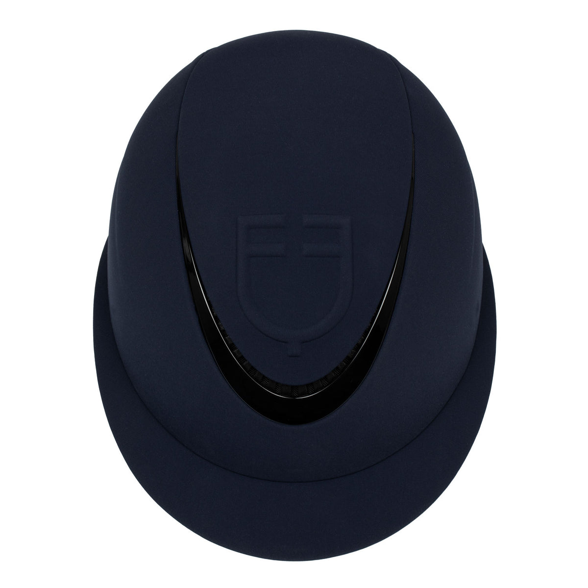 Women's helmet with wide visor and embossed logo homologation EN 1384-2023 NAVY / L (58-60 CM)